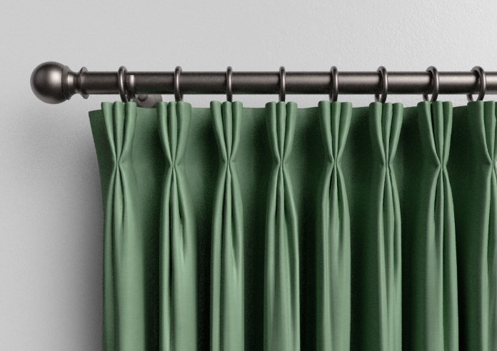 Shima Faux Silk, Fern - Made to Measure Curtains - Image 11